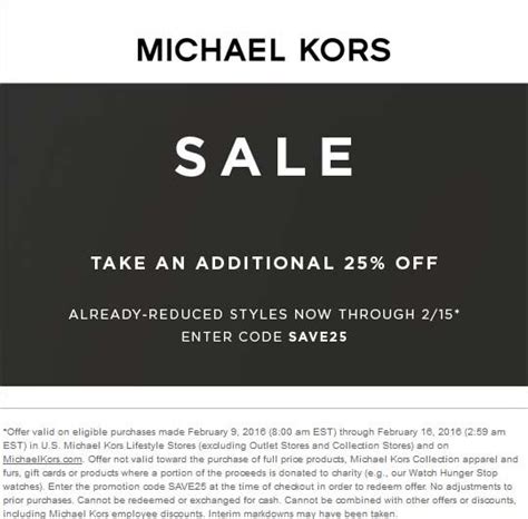 michael kors promo code july 2024|michael kors wallet promo code.